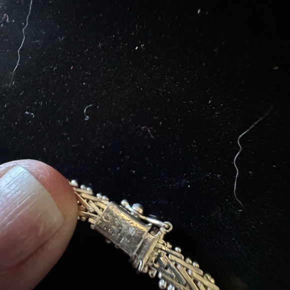 Estate Sterling Silver Rivet Diamond Cut Mesh Necklace 17” ~30.19g - Picture 5 of 8